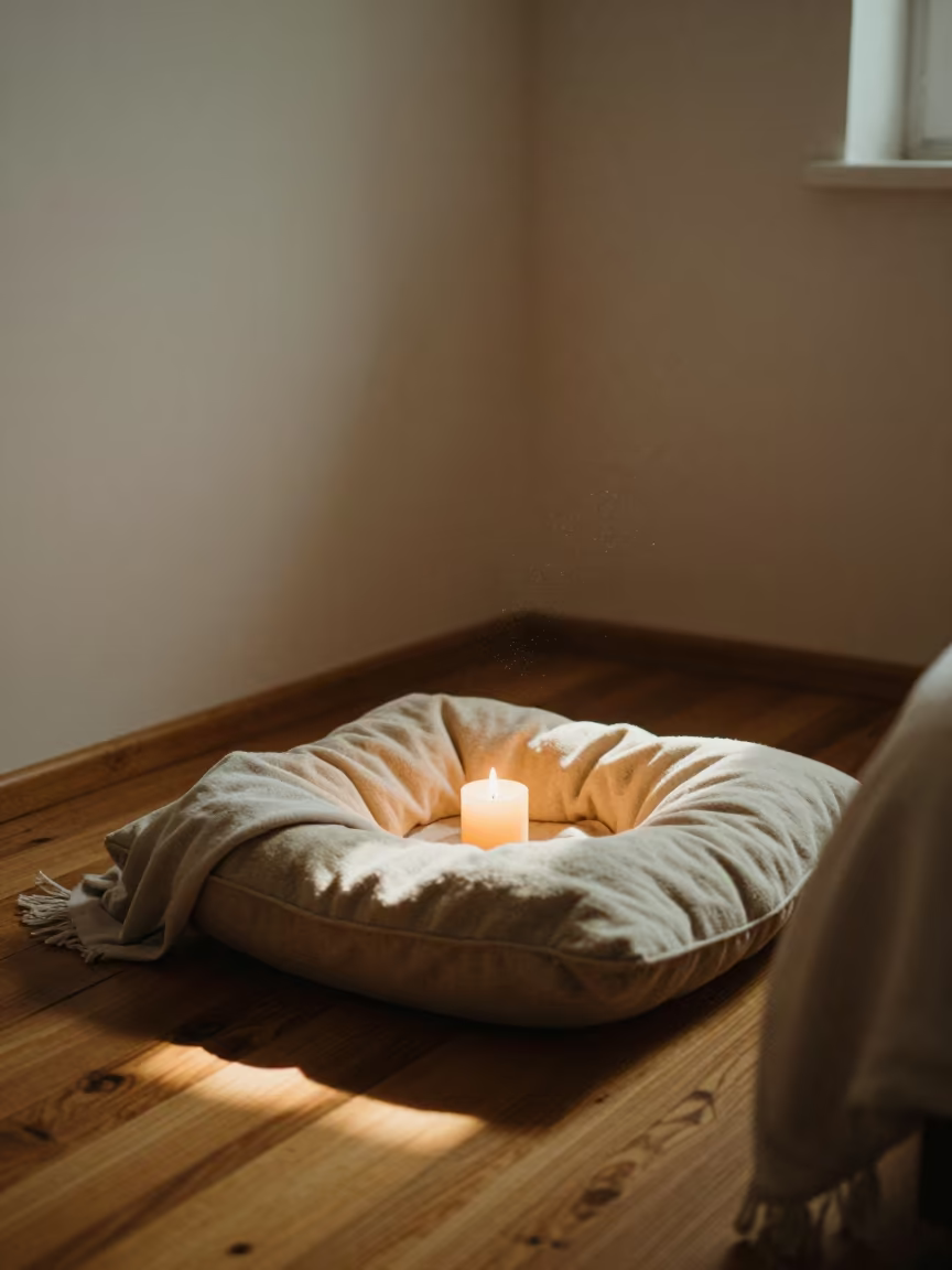 Winter Movie Night Cushion Nest in Candlelit Bedroom in in a candlelit bedroom in Košice
