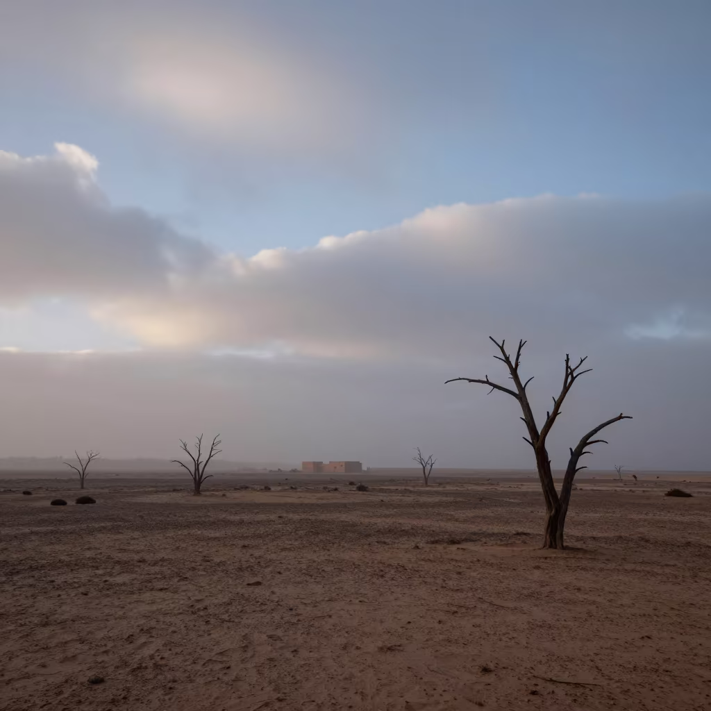 Winter Pine Barrens Dawn Mist Souks Marrakech in near Souks, Marrakech