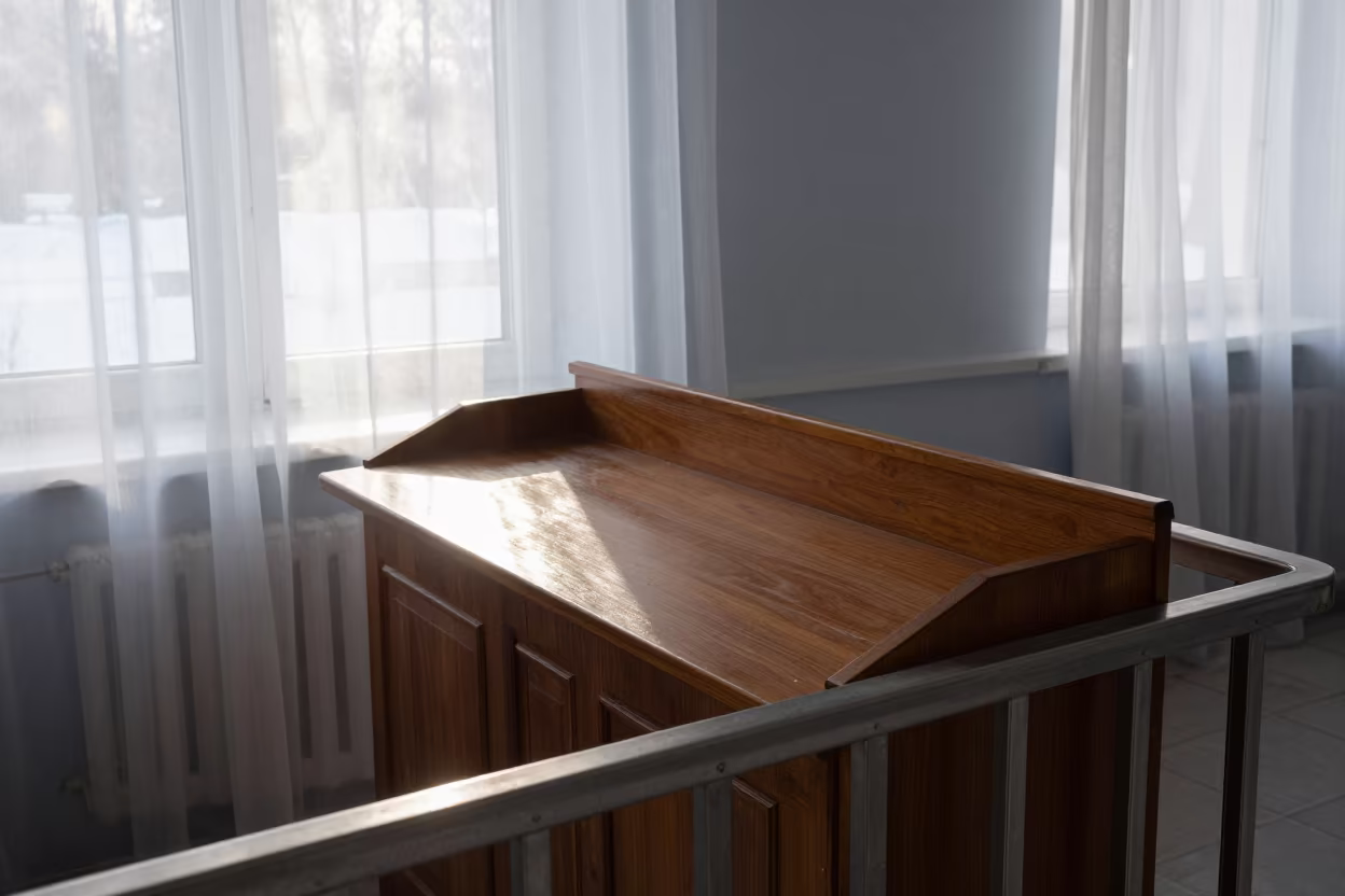 Winter Solstice Light on Altar Pier Railing in on a pier railing in Shymkent