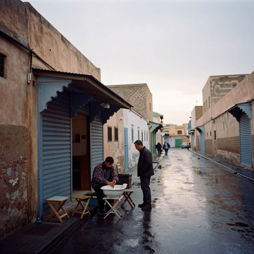 Wiping Basin in Casablanca in in Casablanca, Morocco