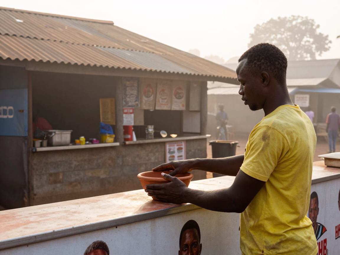 Wiping Counter in Accra in in Accra, Ghana