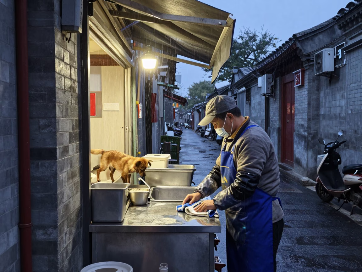 Wiping Counter in Beijing in in Beijing, China