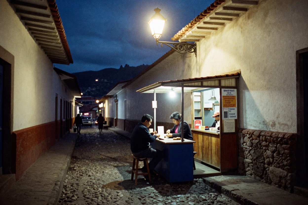 Wiping Counter in Cusco in in Cusco, Peru