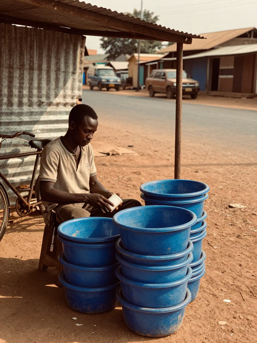 Wiping Cup in Accra in in Accra, Ghana