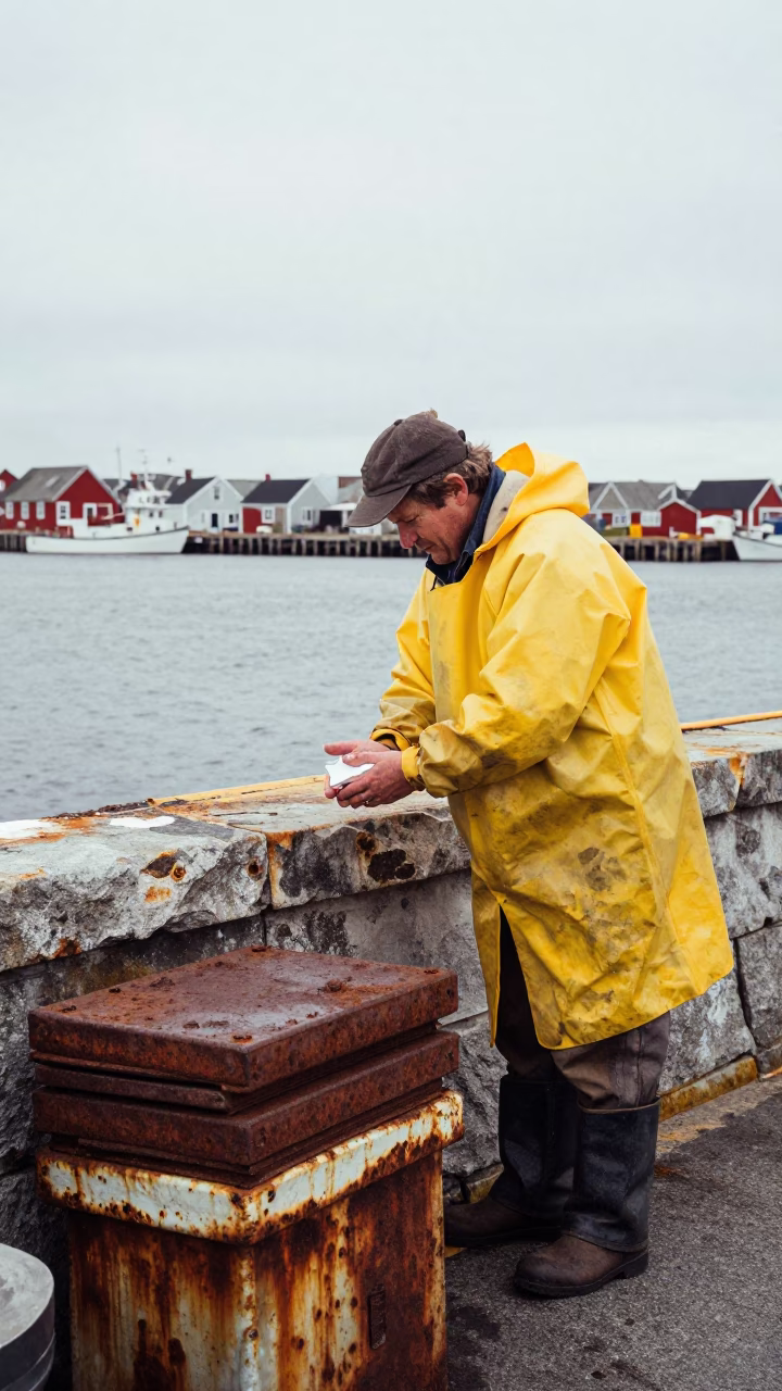 Wiping Hands in Halifax in in Halifax, Nova Scotia, Canada