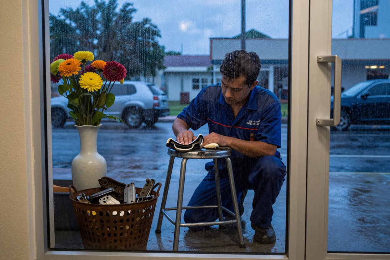 Wiping Stool in Miami in in Miami, Florida, United States