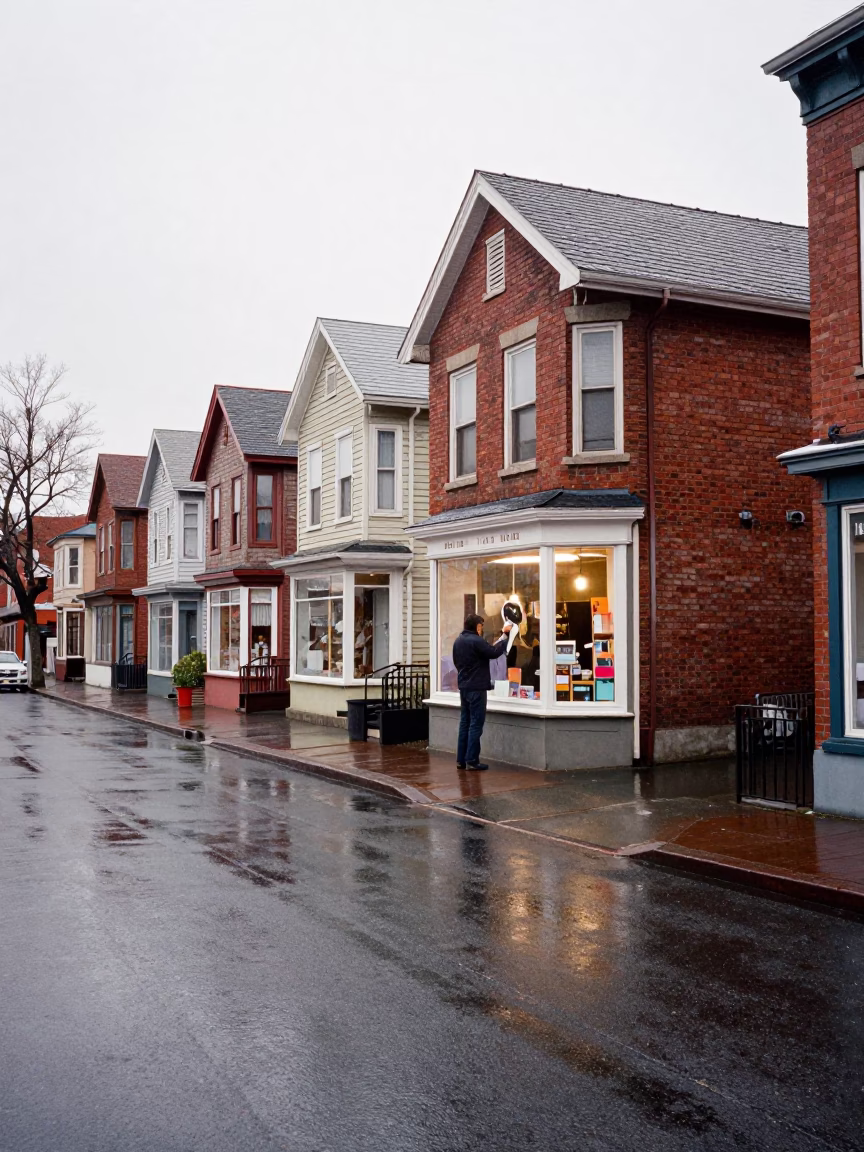 Wiping Window in Seattle in in Seattle, Washington, United States