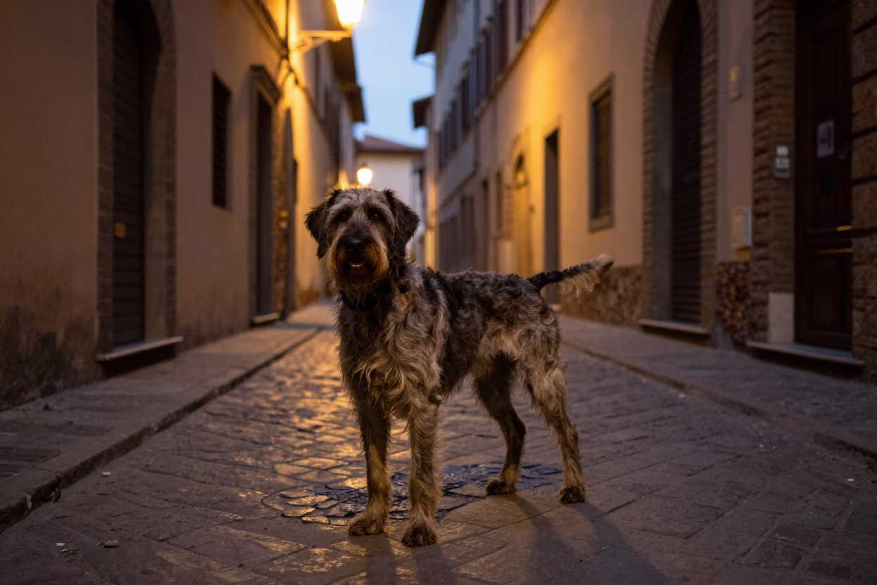 Wirehaired Pointer in Florence in in Florence, Italy