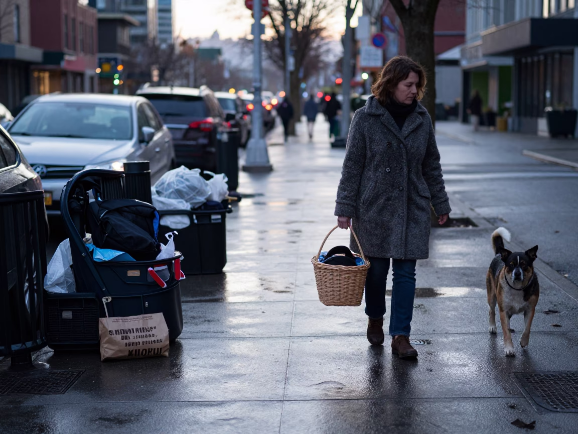 Woman at Early Morning Light in Seattle in in Seattle, Washington, United States