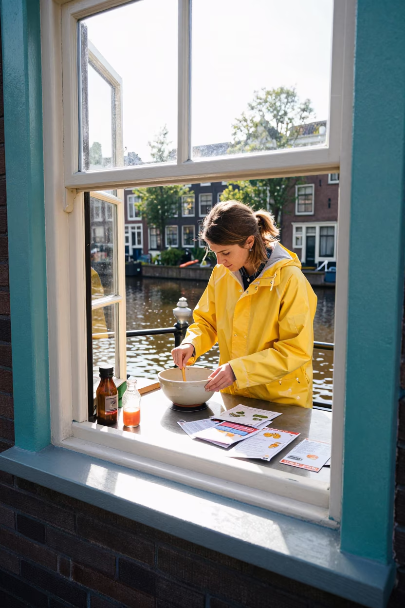 Woman Cooking in Amsterdam in in Amsterdam, Netherlands