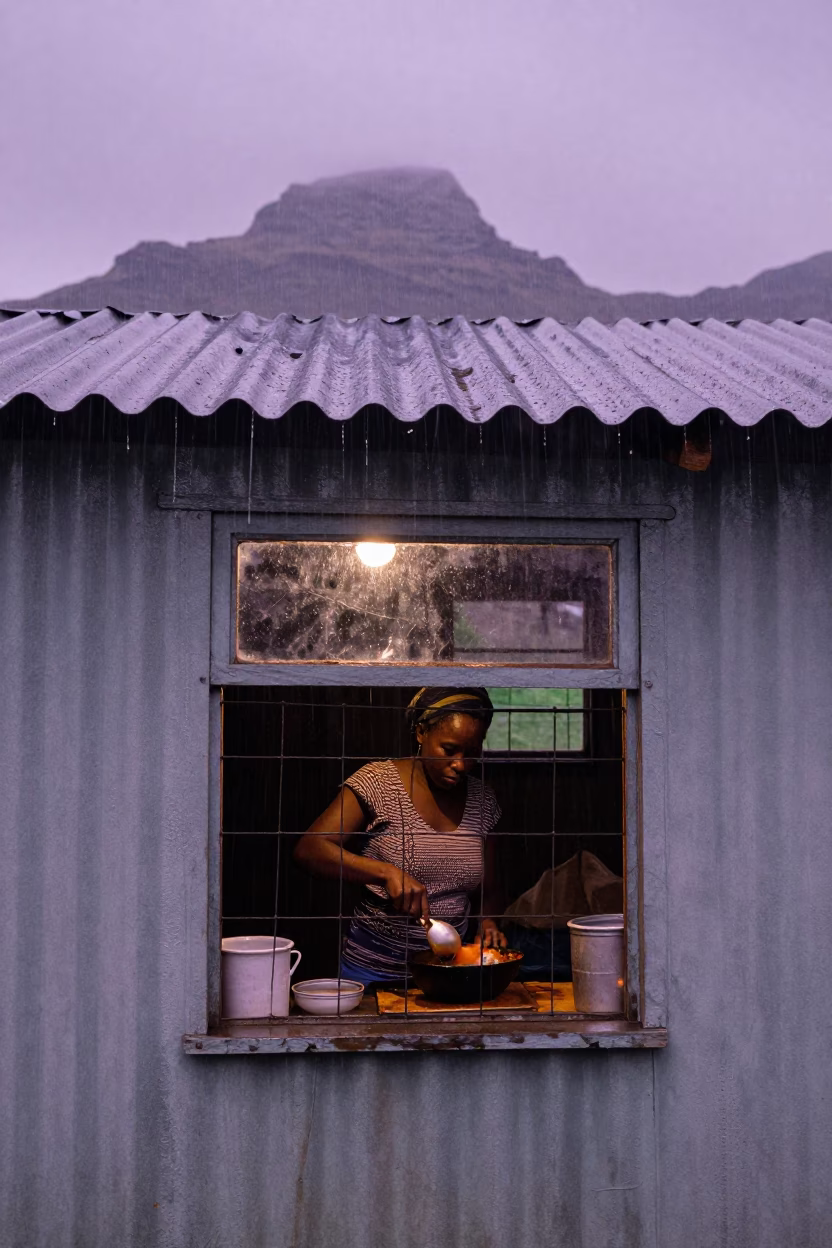 Woman Cooking in Cape Town in in Cape Town, South Africa