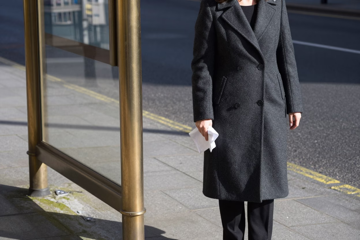 Woman in Liverpool at Afternoon Light in in Liverpool, United Kingdom