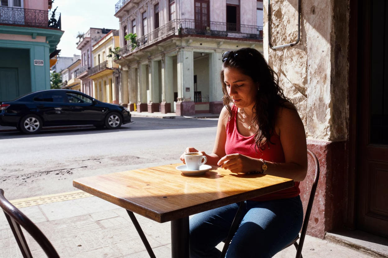 Woman Working in Havana in in Havana, Cuba