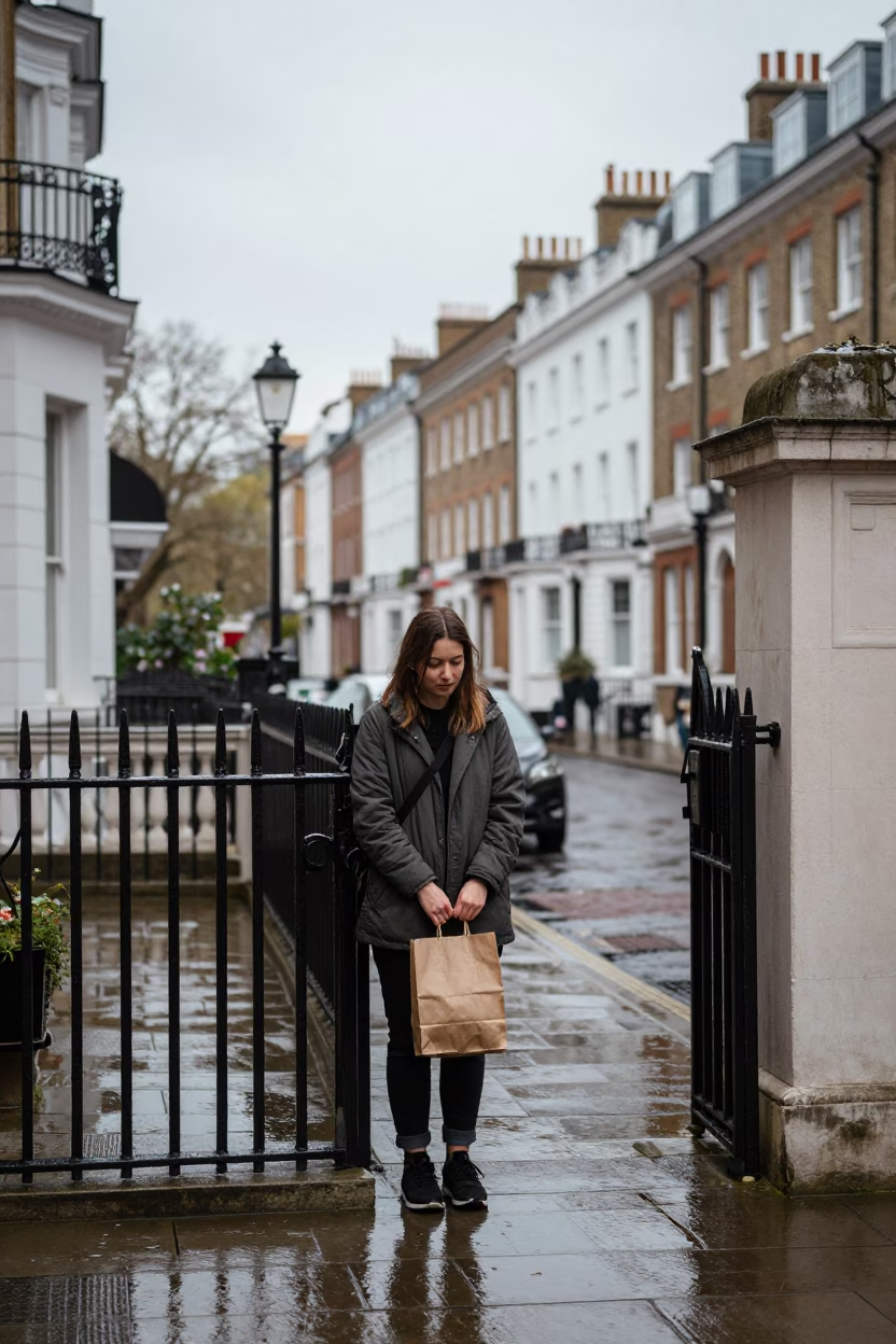 Women Waiting in London in in London, United Kingdom