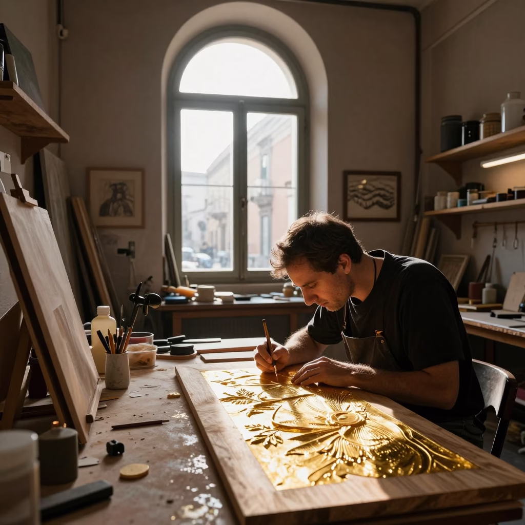 Wood Carving in Naples in in Naples, Italy