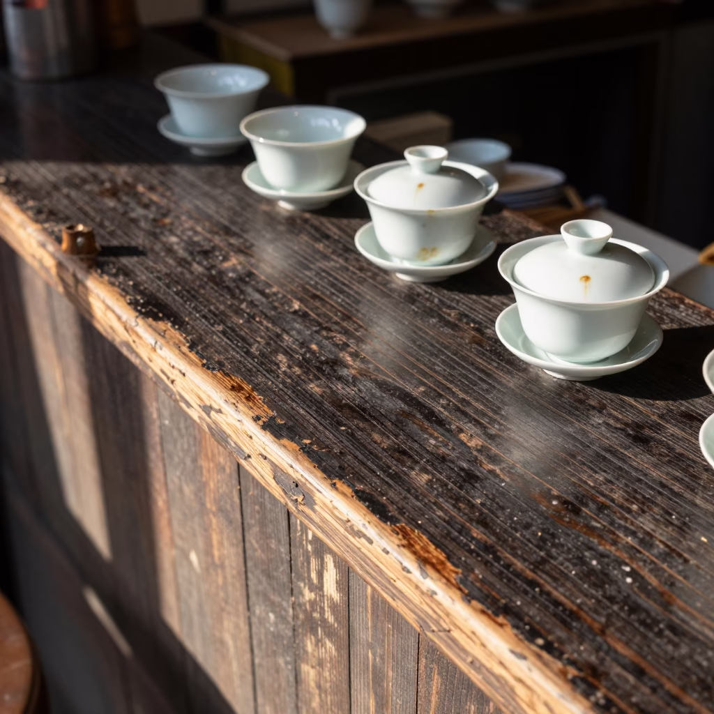 Wood Grain Darkened in Taipei in in Taipei, Taiwan