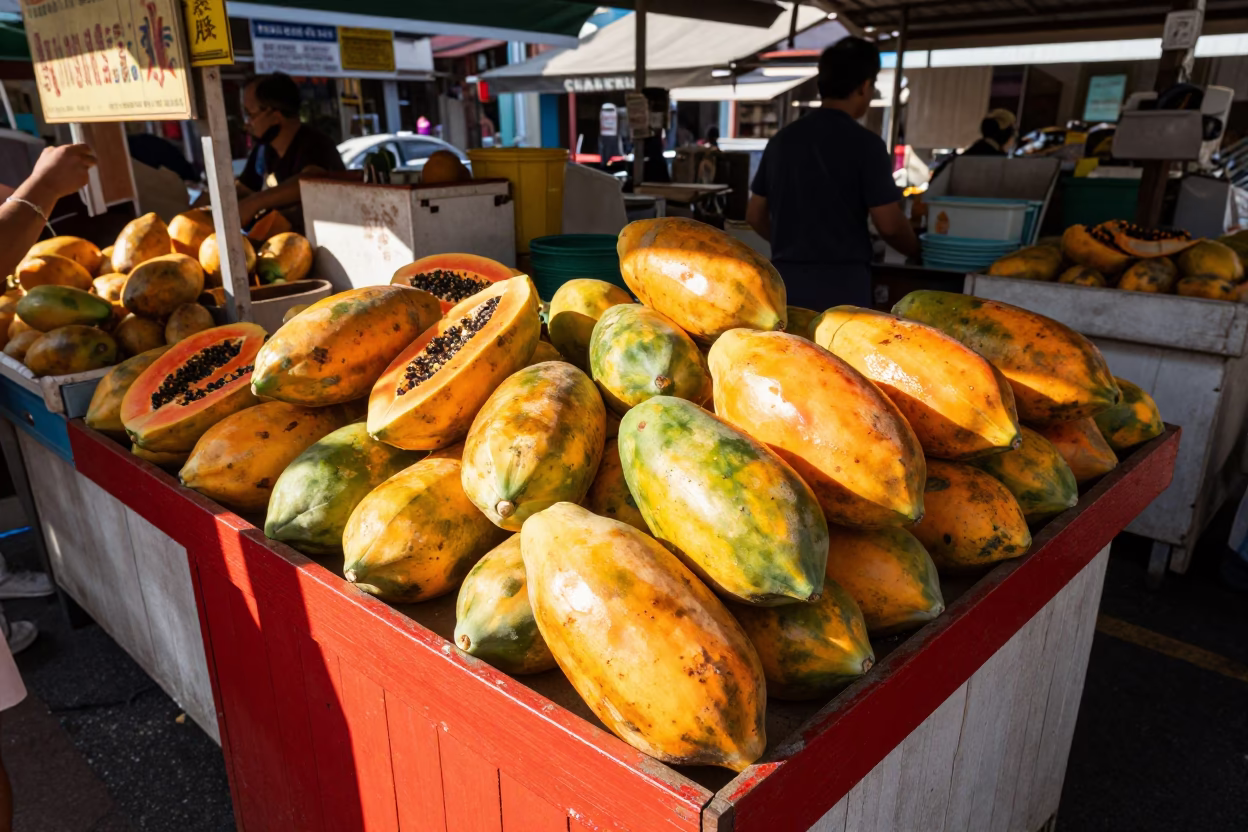Wood Stall in Singapore in in Singapore, Singapore