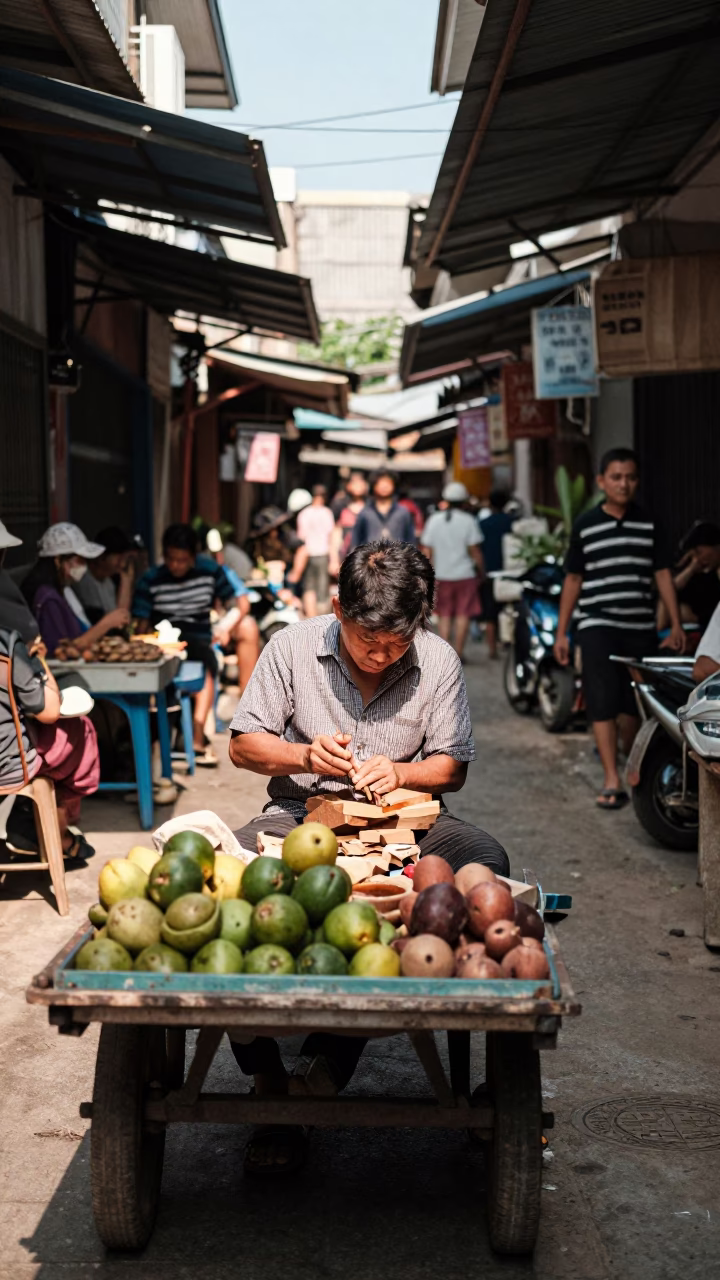 Woodcarver in Chiang Mai in in Chiang Mai, Thailand