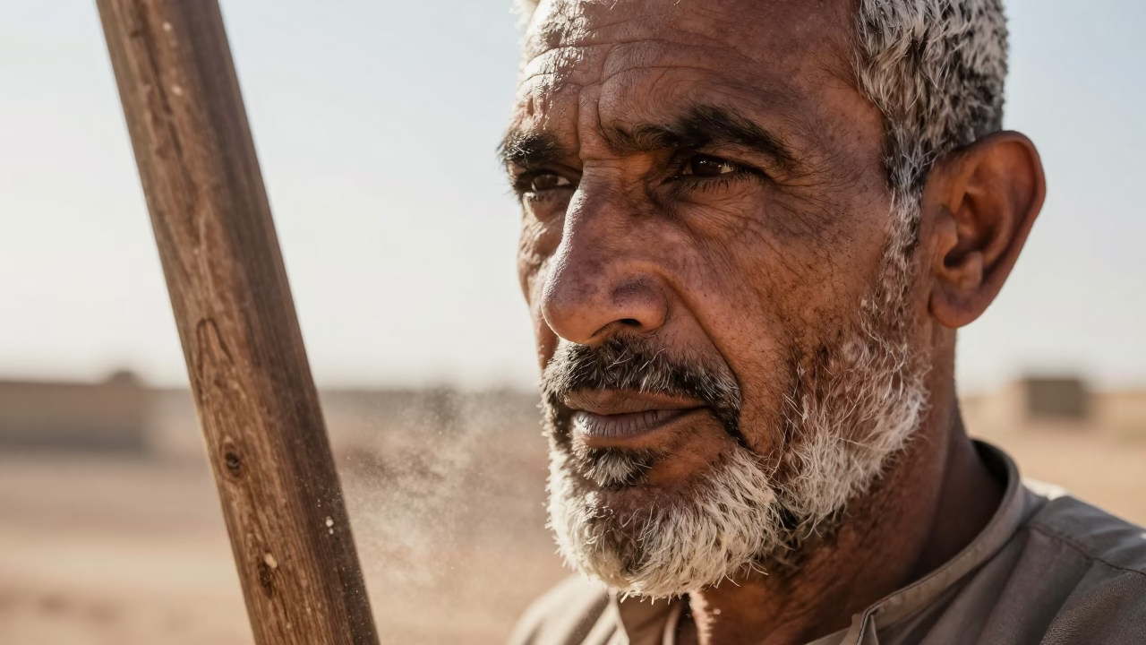 Woodcutter Portrait Az Zubir Midday in in Az Zubayr