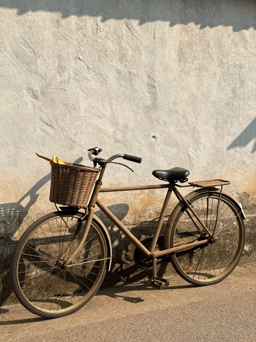 Wooden Bicycle in Chiang Mai in in Chiang Mai, Thailand