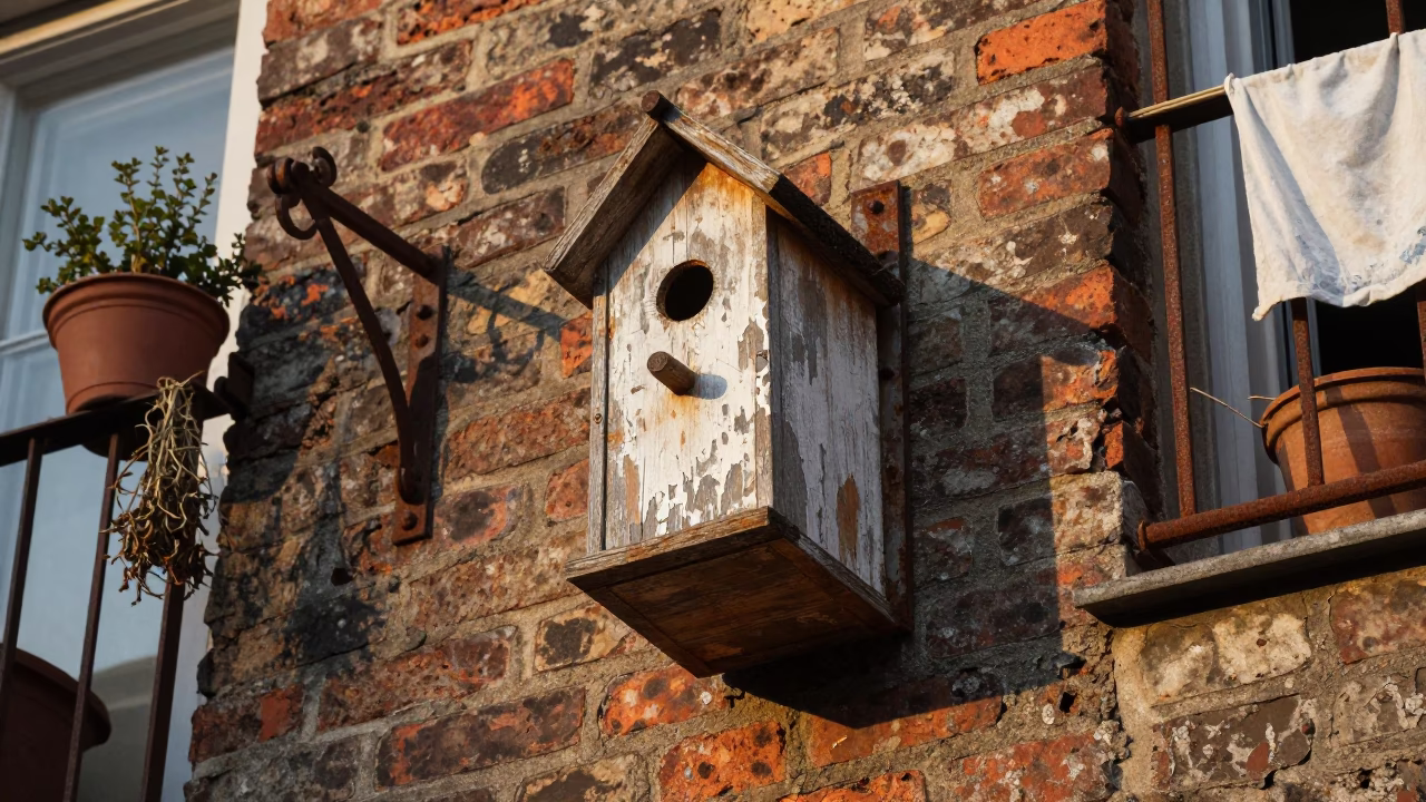 Wooden Birdhouse in Budapest in in Budapest, Hungary