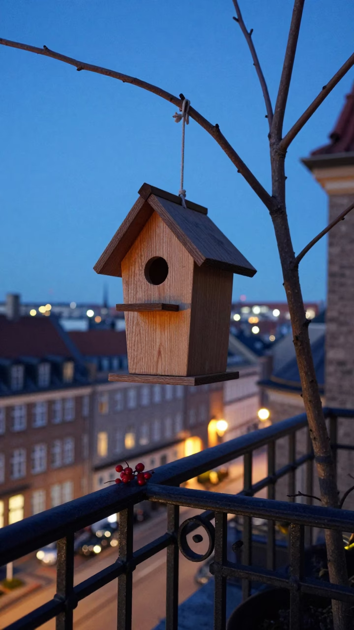 Wooden Birdhouse in Copenhagen in in Copenhagen, Denmark