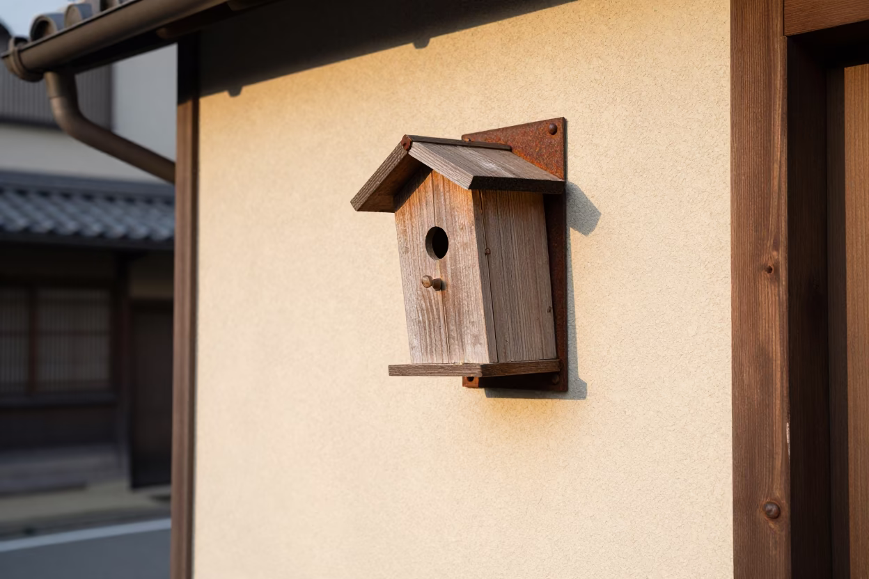 Wooden Birdhouse in Fukuoka in in Fukuoka, Japan