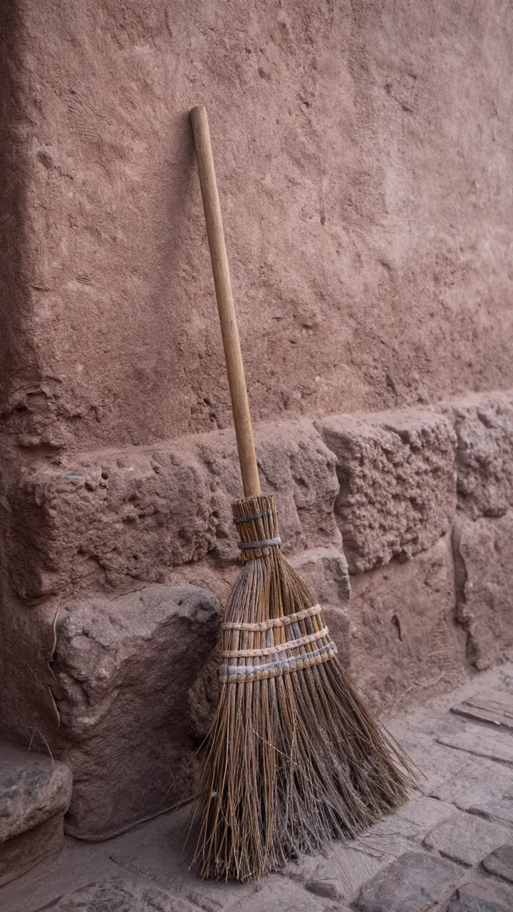 Wooden Broom in Cusco in in Cusco, Peru