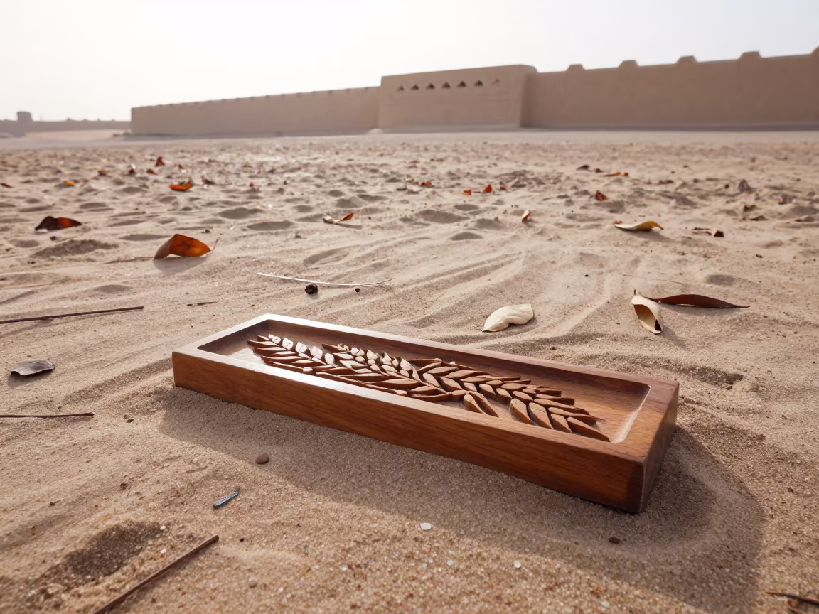 Wooden Butter Mold Wheat Pattern Qatar Morning in in Qatar