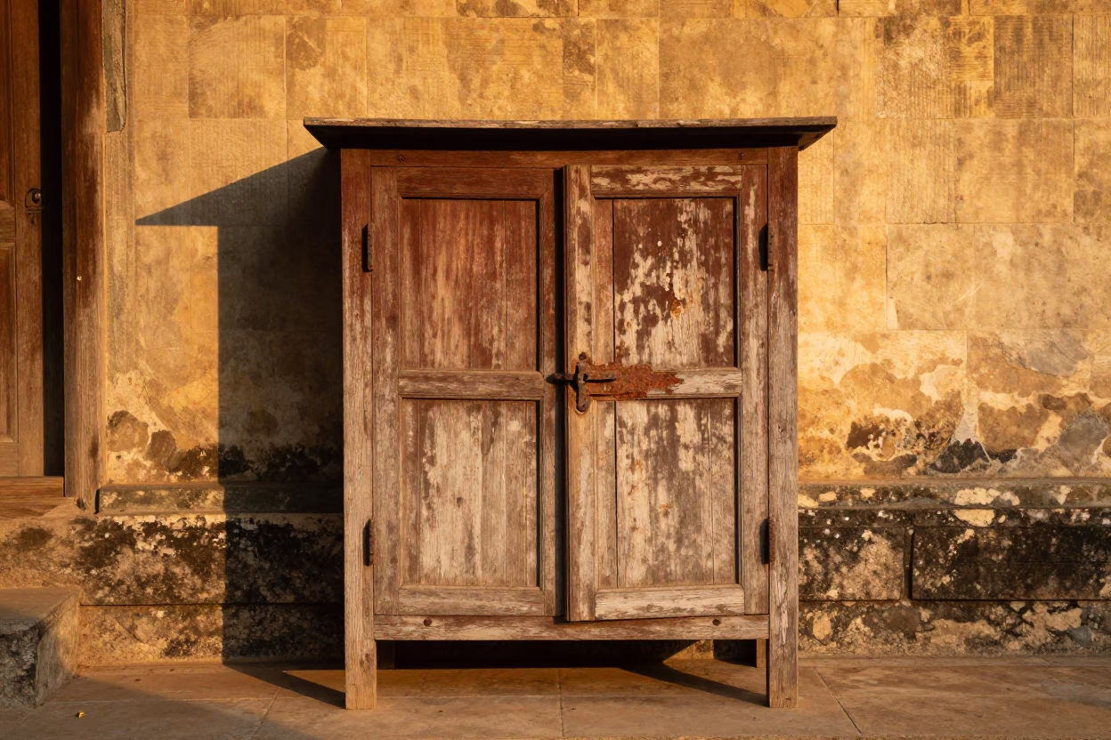 Wooden Cabinet in Luang Prabang in in Luang Prabang, Laos
