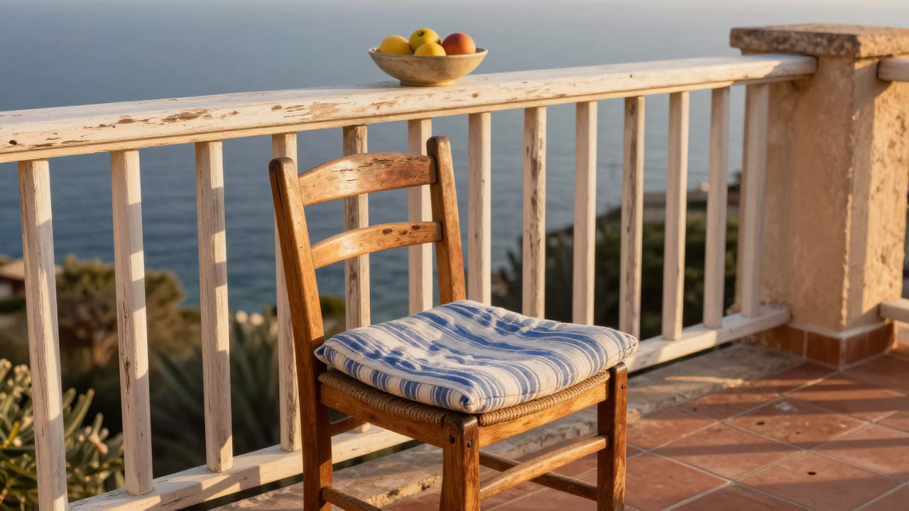 Wooden Chair Cushion in Nice in in Nice, France