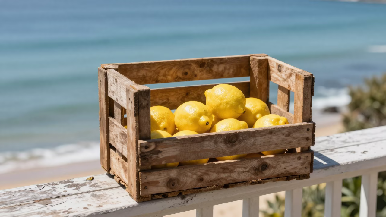 Wooden Crate in Hobart in in Hobart, Australia