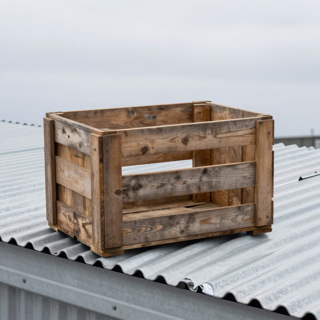 Wooden Crate in Wellington in in Wellington, New Zealand