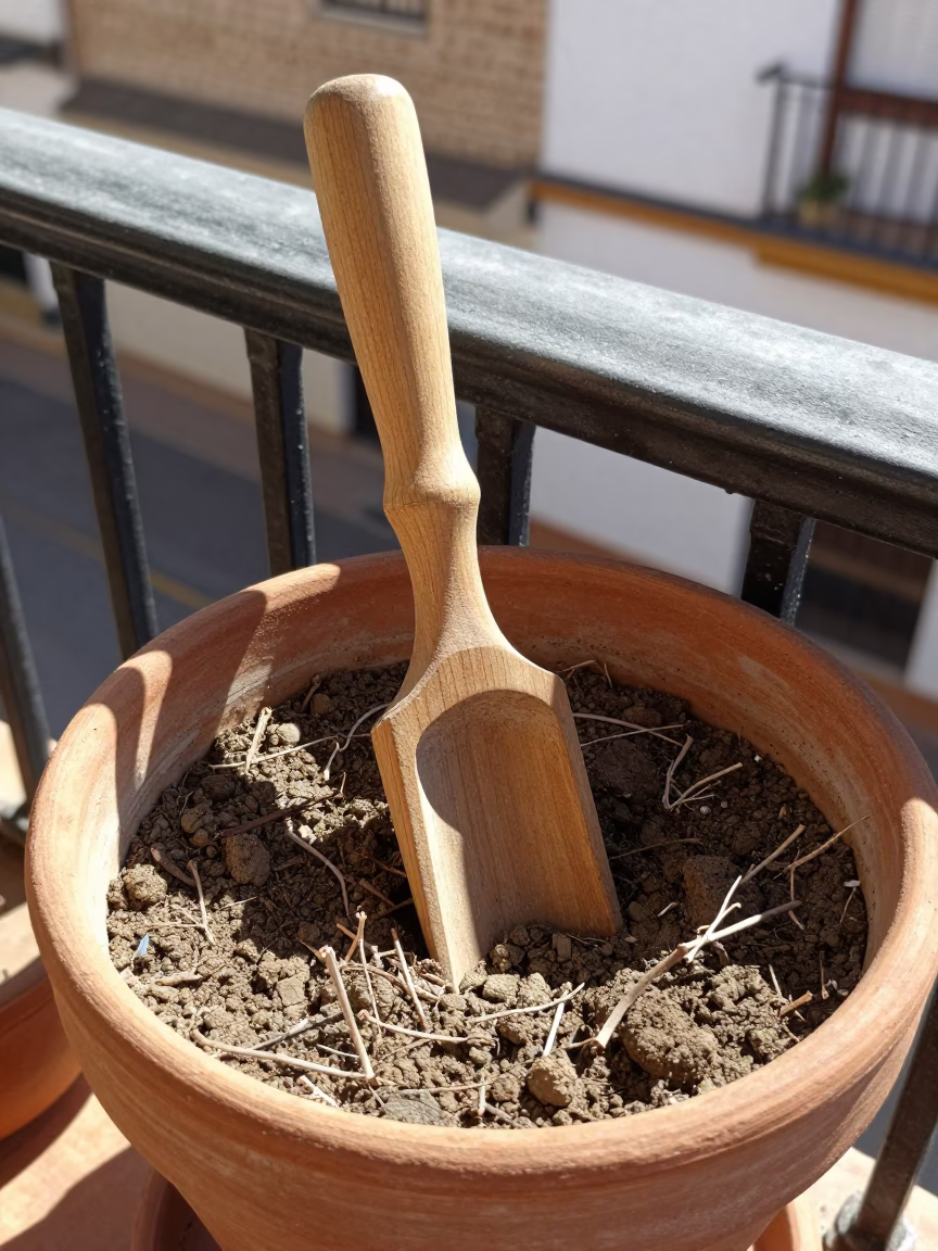 Wooden Dibber in Seville in in Seville, Spain