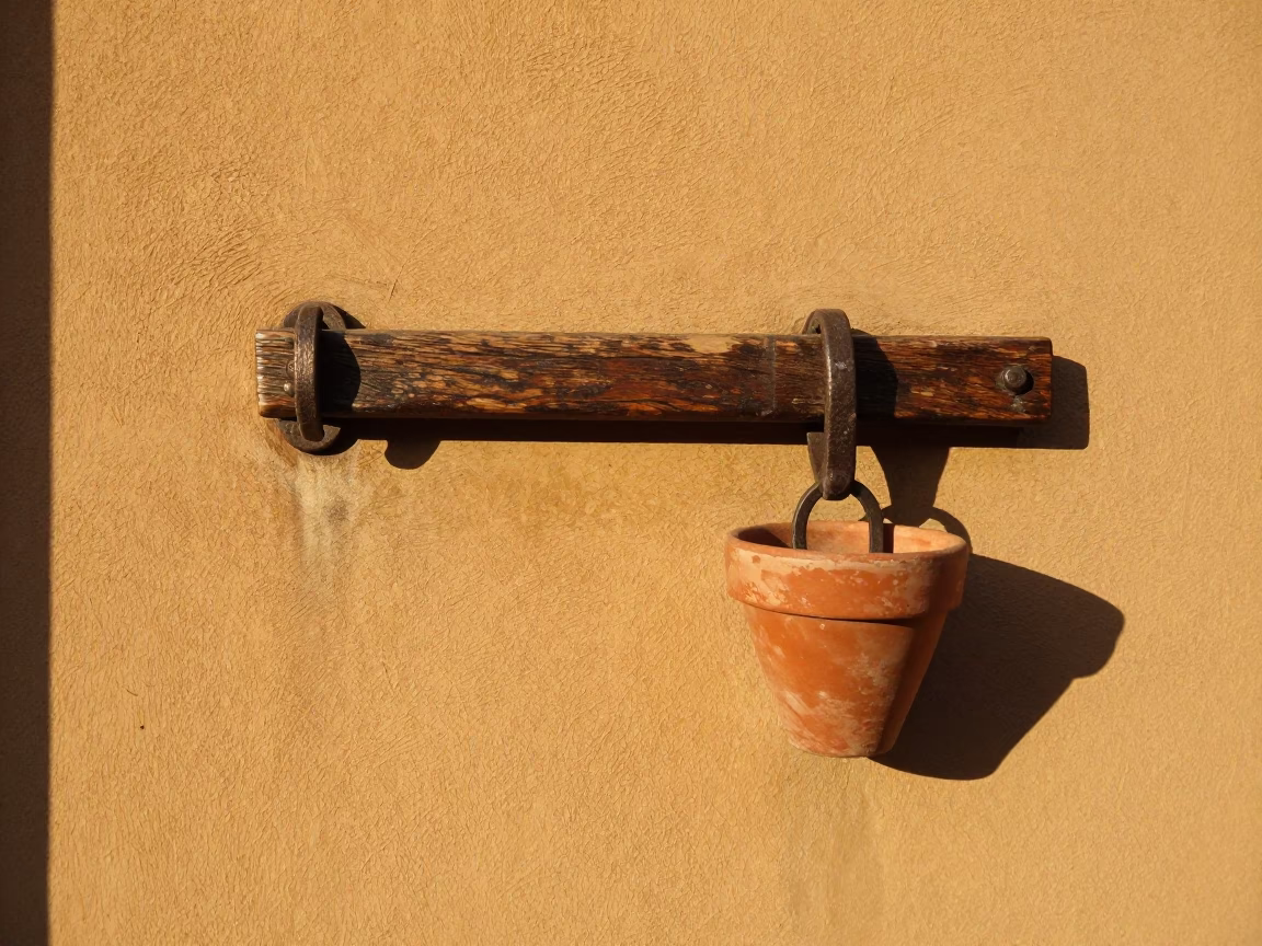 Wooden Door Latch in Bologna in in Bologna, Italy