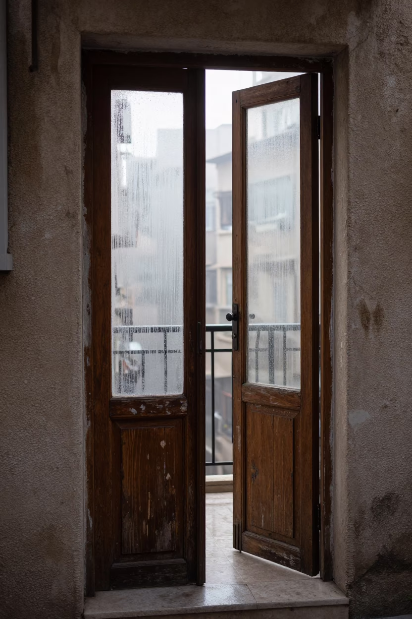 Wooden Doorframe in Beirut in in Beirut, Lebanon