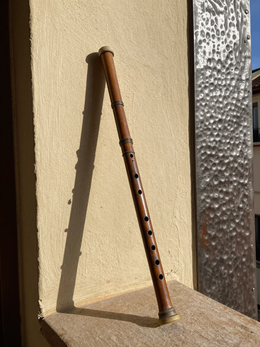 Wooden Flute in Bilbao in in Bilbao, Spain