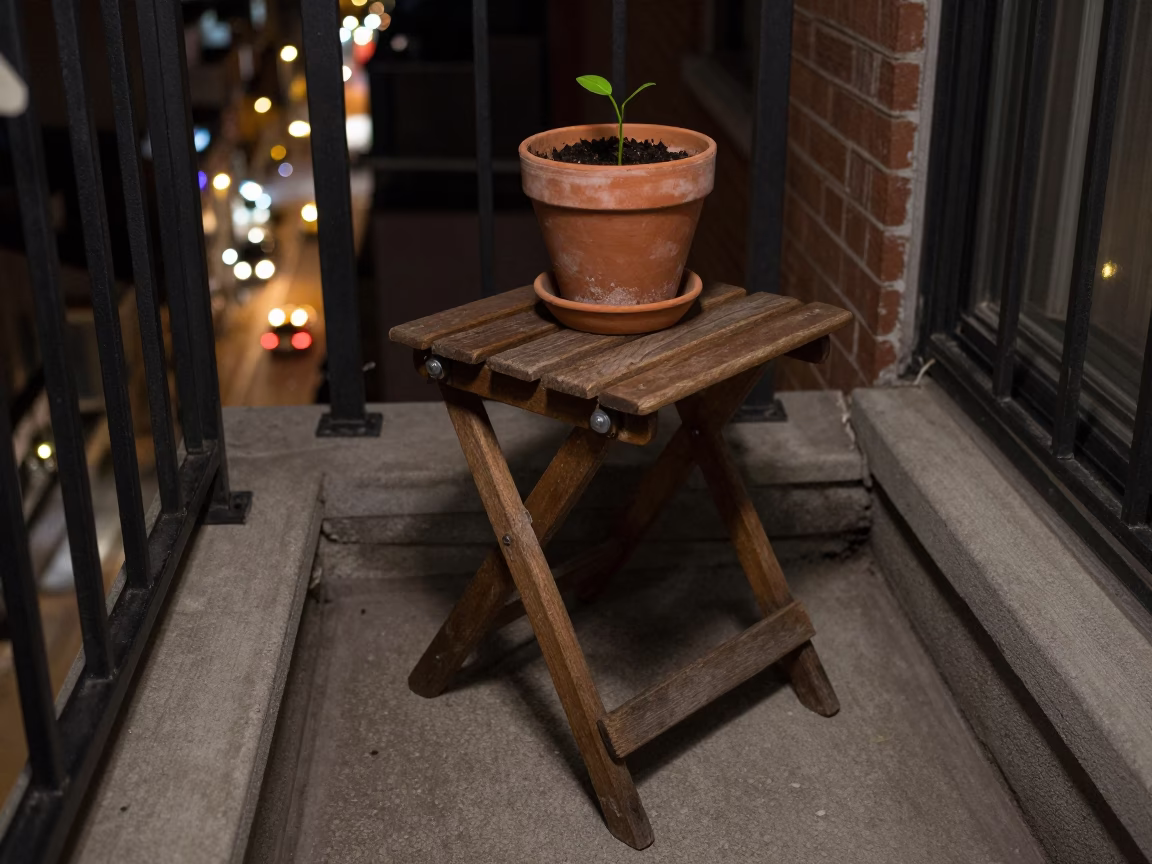 Wooden Folding Stool in Montreal in in Montreal, Canada