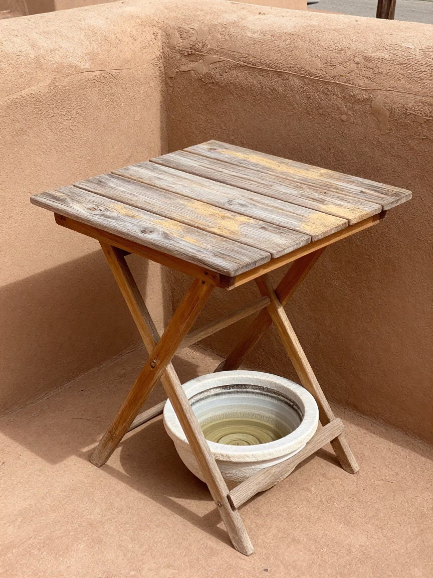 Wooden Folding Table in Santa Fe in in Santa Fe, United States