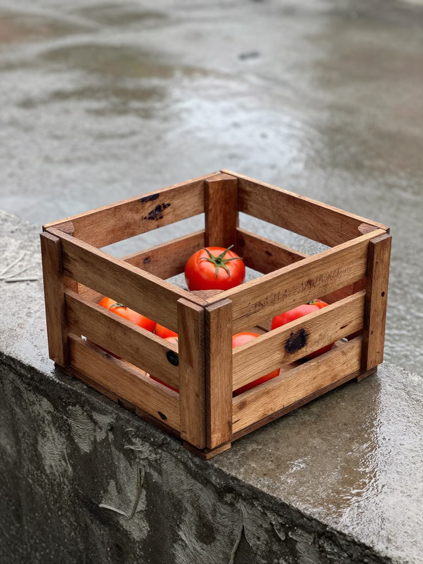 Wooden Fruit Crate in Yogyakarta in in Yogyakarta, Indonesia