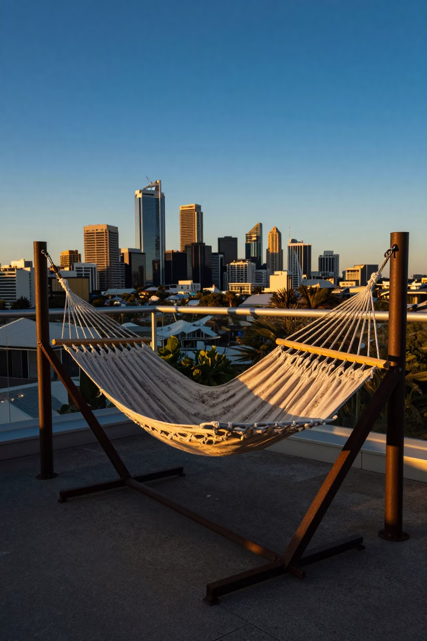 Wooden Hammock in Perth in in Perth, Australia
