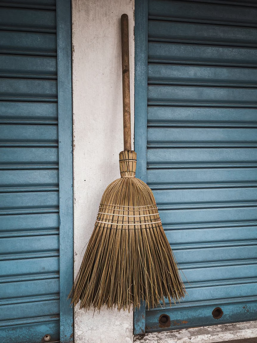 Wooden Hand Broom in Kuala Lumpur in in Kuala Lumpur, Malaysia