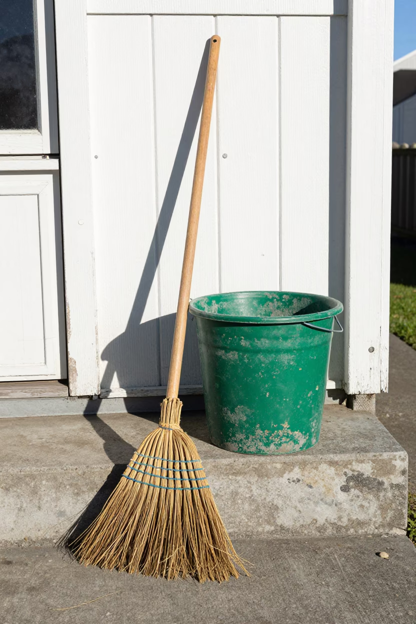 Wooden-handled Brooms in Christchurch in in Christchurch, New Zealand