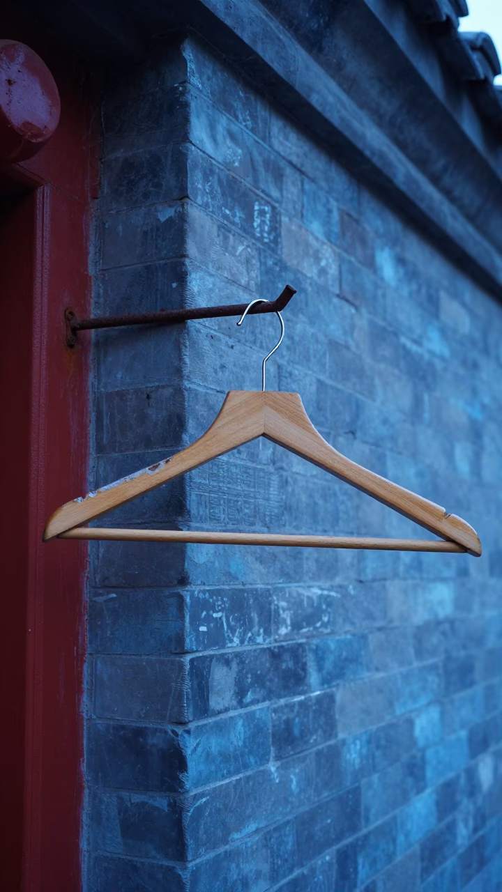 Wooden Hanger in Beijing in in Beijing, China