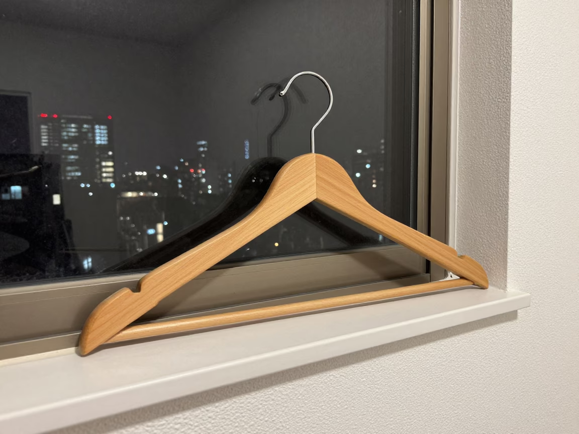 Wooden Hanger in Tokyo in in Tokyo, Japan
