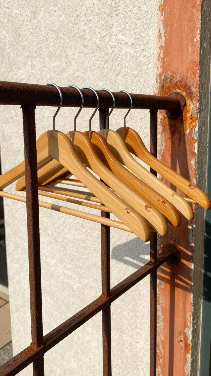 Wooden Hangers in Rio De Janeiro in in Rio de Janeiro, Brazil