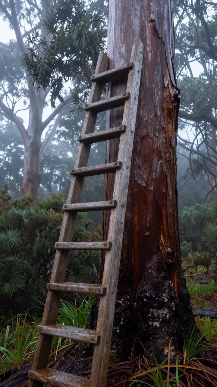 Wooden Ladder in Auckland in in Auckland, New Zealand
