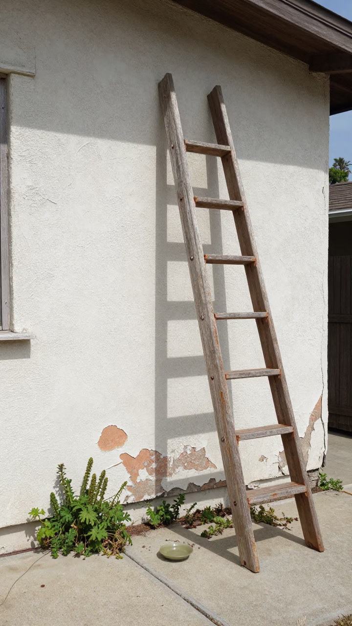 Wooden Ladder in Los Angeles in in Los Angeles, United States