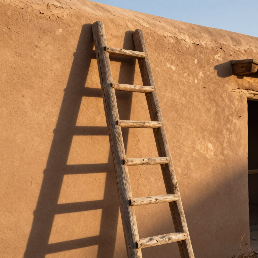 Wooden Ladder in Santa Fe in in Santa Fe, United States
