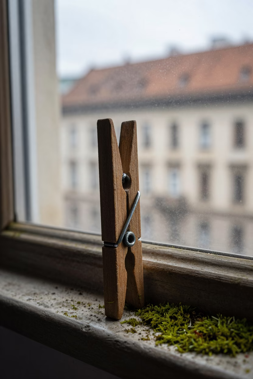 Wooden Laundry Pin in Budapest in in Budapest, Hungary